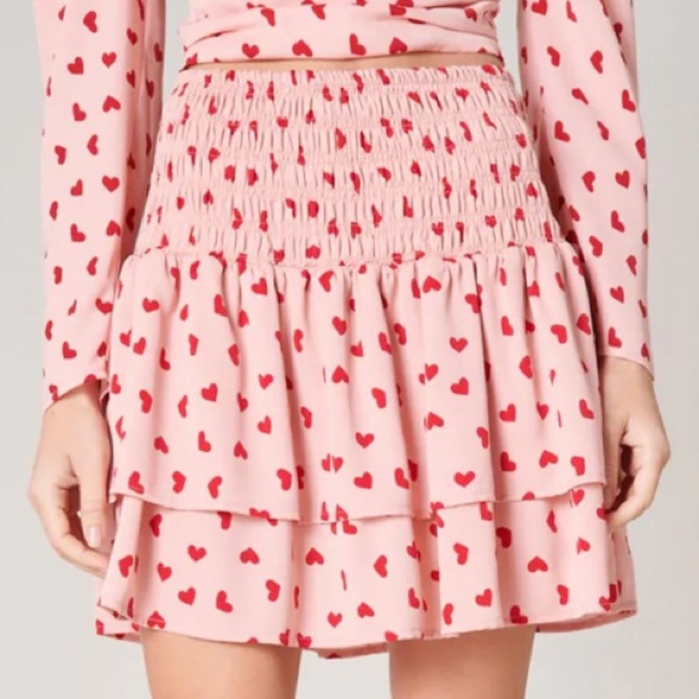 Sugarlips Pink Corazon Eclipse Ruffle Skirt
